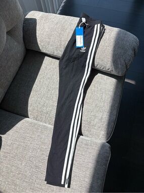 adidas Black Kids Joggers with White 3-Stripes